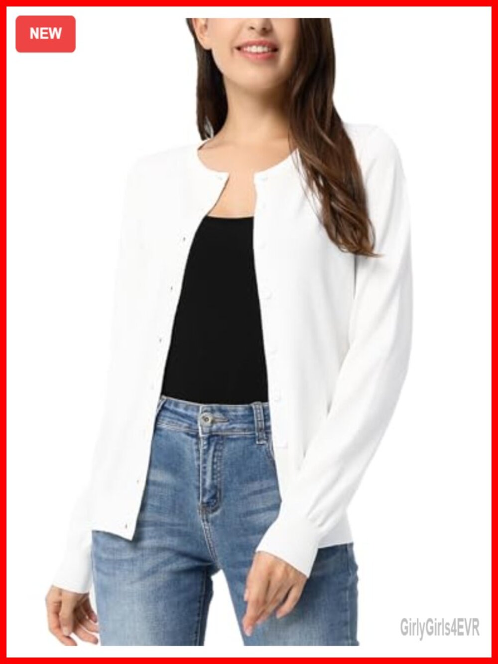 Knitted Cardigan Sweater Women Lightweight Casual Button Down Long Sleeve